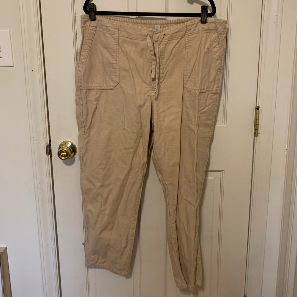 High-rise J Crew utility pants